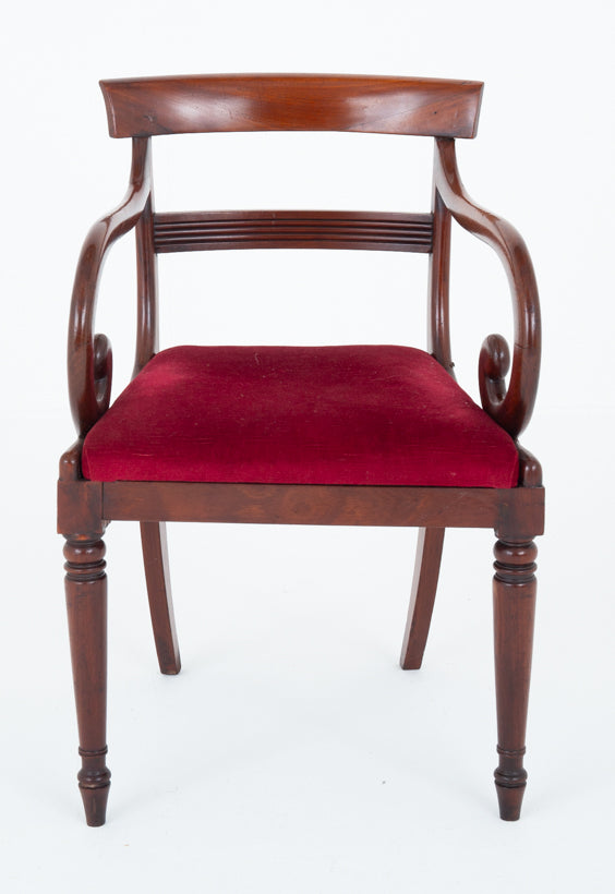 Late Regency Mahogany Desk Chair