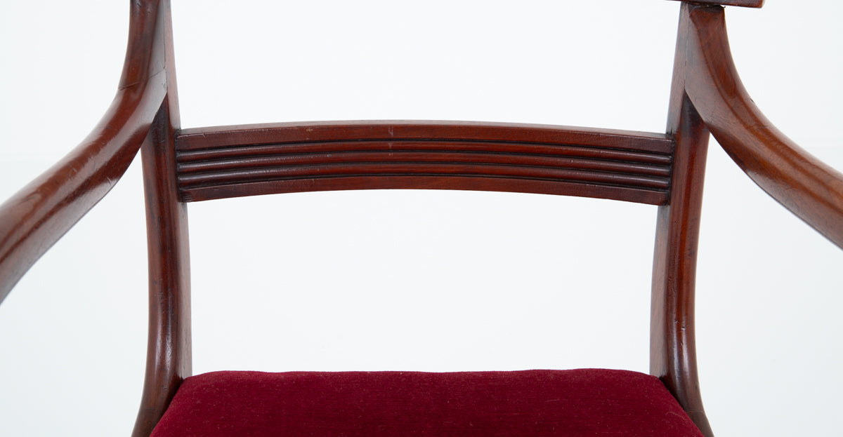 Late Regency Mahogany Desk Chair