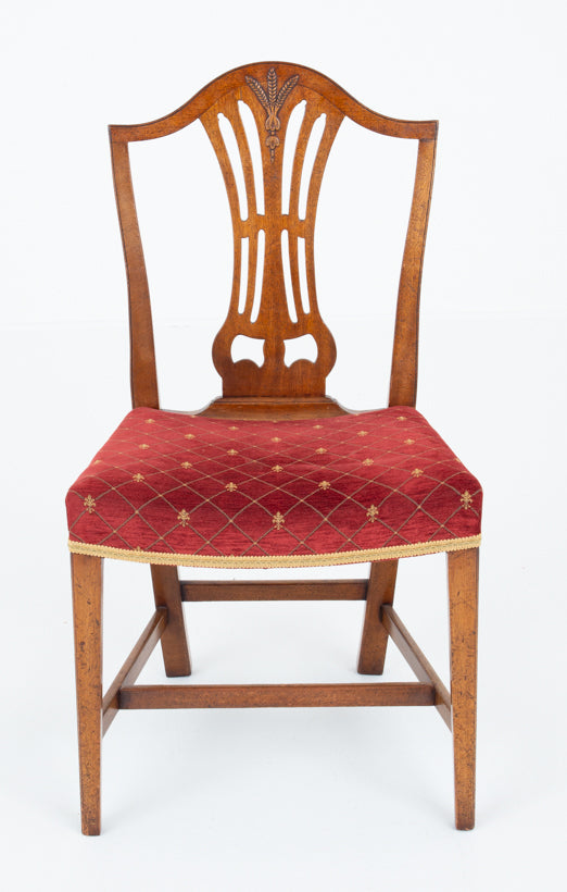 Set of 8 (6 + 2) Mahogany Chippendale Style Dining Chairs