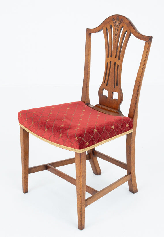 Set of 8 (6 + 2) Mahogany Chippendale Style Dining Chairs