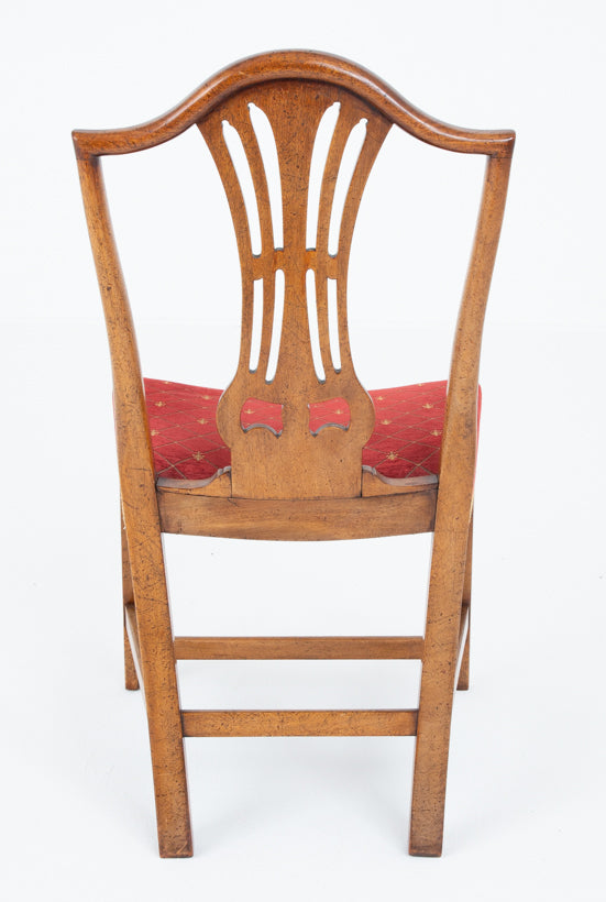 Set of 8 (6 + 2) Mahogany Chippendale Style Dining Chairs