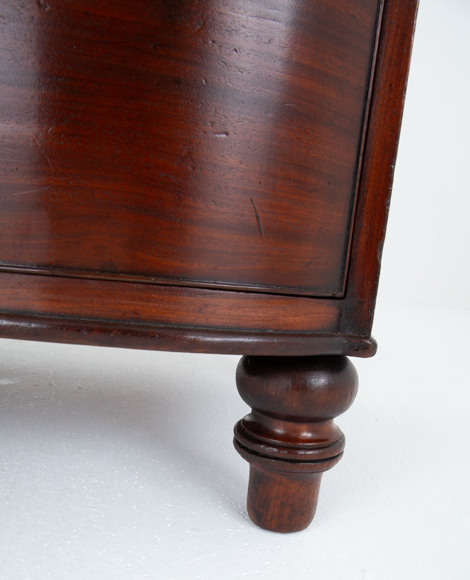 Large Regency "D" Front Chest of Drawers