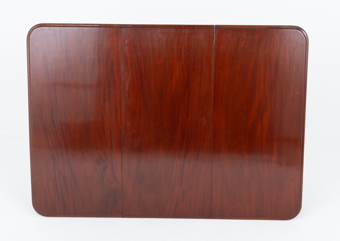 Victorian Mahogany 1 Leaf Extending Dining Table