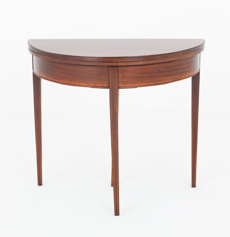 Georgian Revival Mahogany Card Table