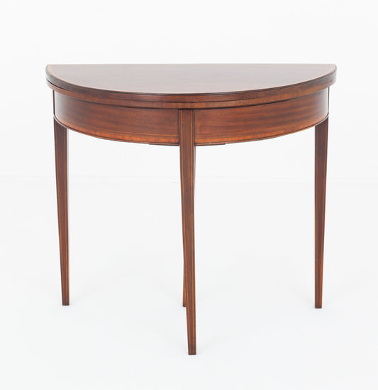 Georgian Revival Mahogany Card Table