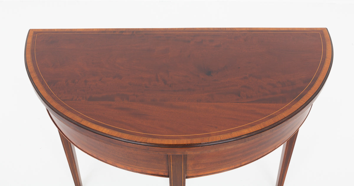 Georgian Revival Mahogany Card Table