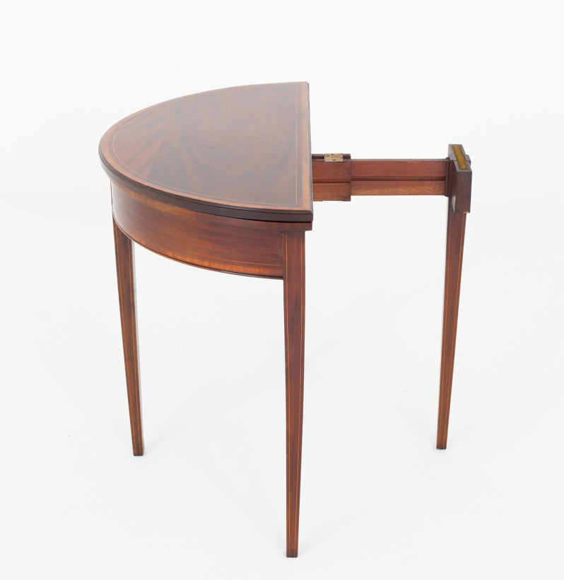 Georgian Revival Mahogany Card Table