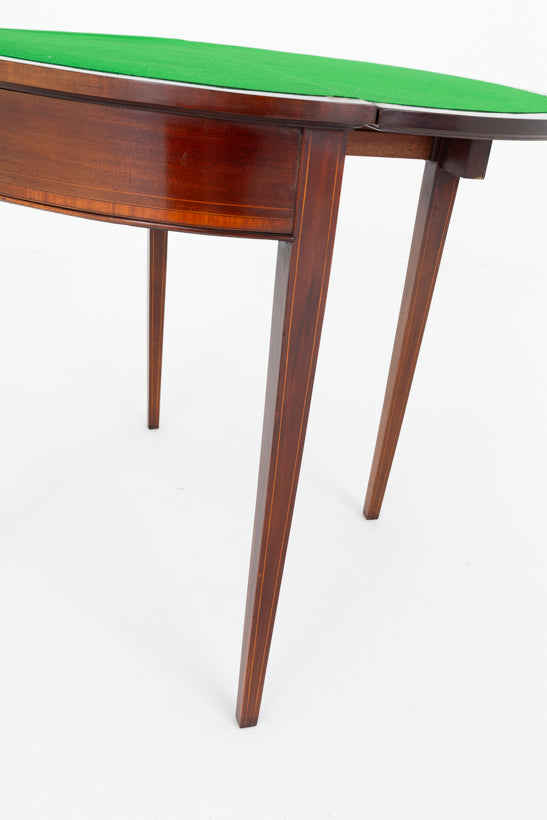 Georgian Revival Mahogany Card Table