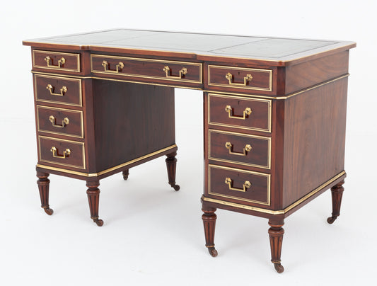 Impressive Rosewood Pedestal Desk
