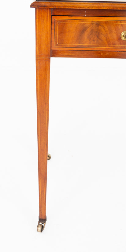 Sheraton Revival Mahogany 2 Drawer Writing Table