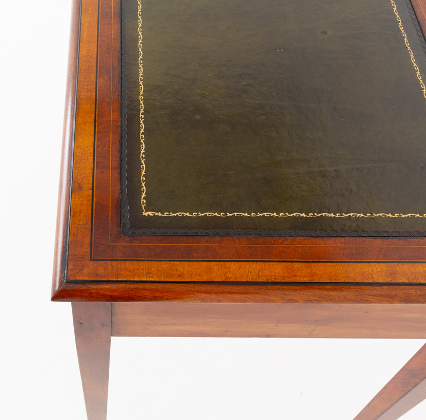 Sheraton Revival Mahogany 2 Drawer Writing Table