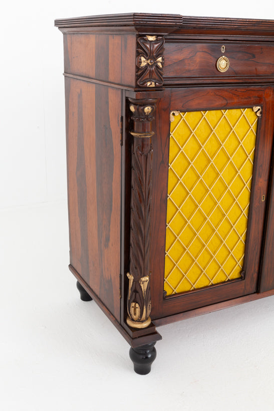 Superb William IV Rosewood Side Cabinet
