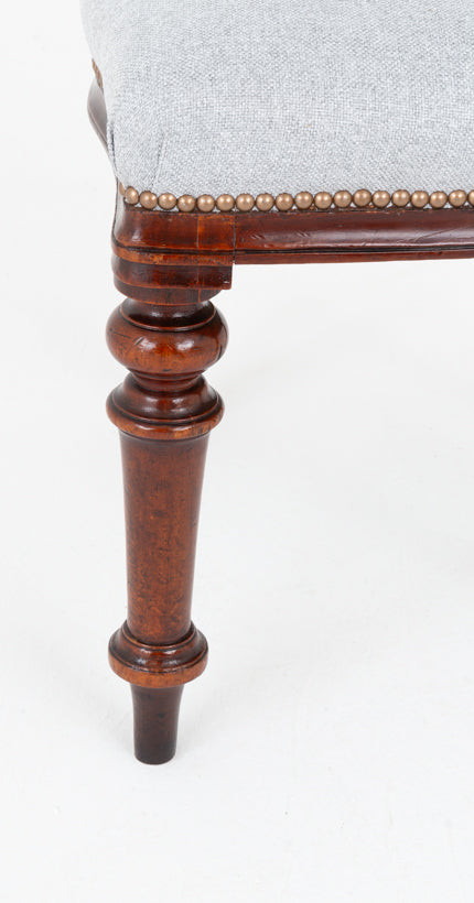 Set of 6 Victorian Mahogany Balloon Back Dining Chairs