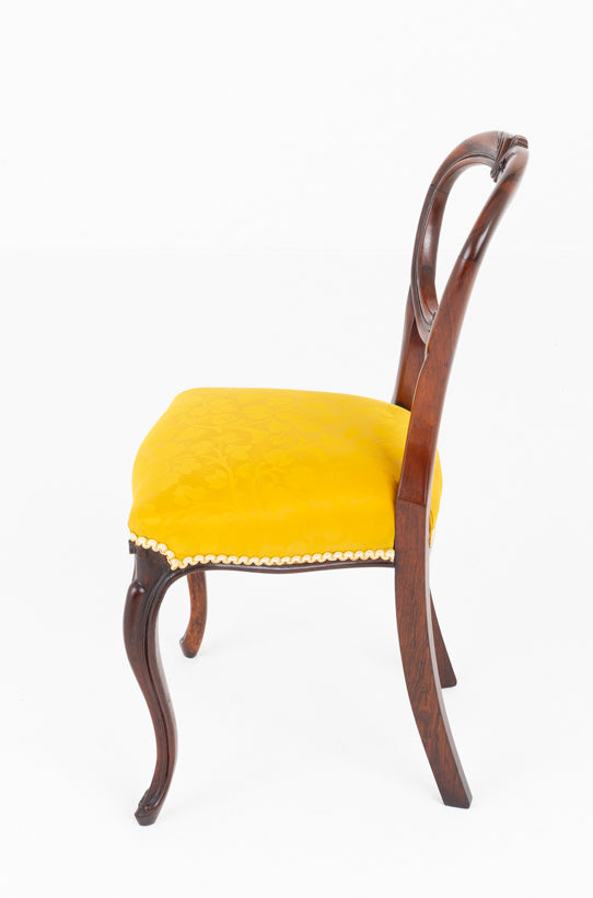 Set of 6 Victorian Rosewood Dining Chairs