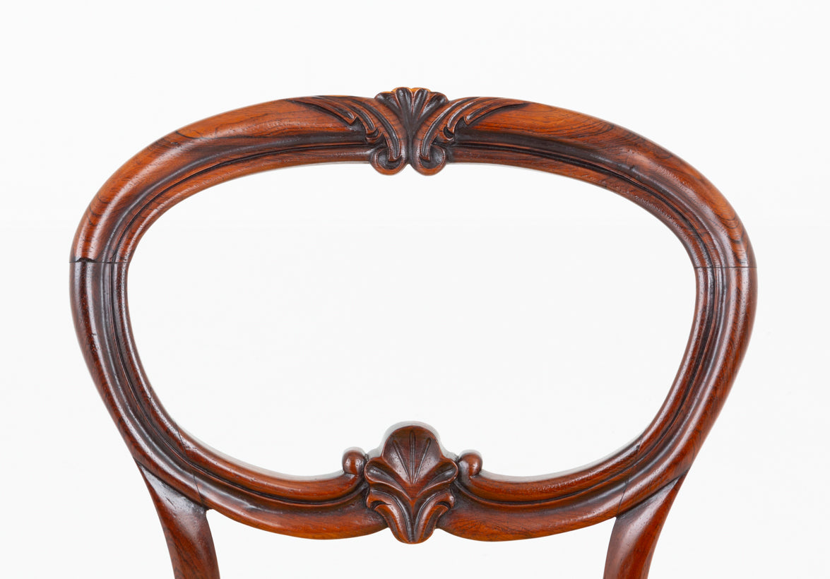 Set of 6 Victorian Rosewood Dining Chairs