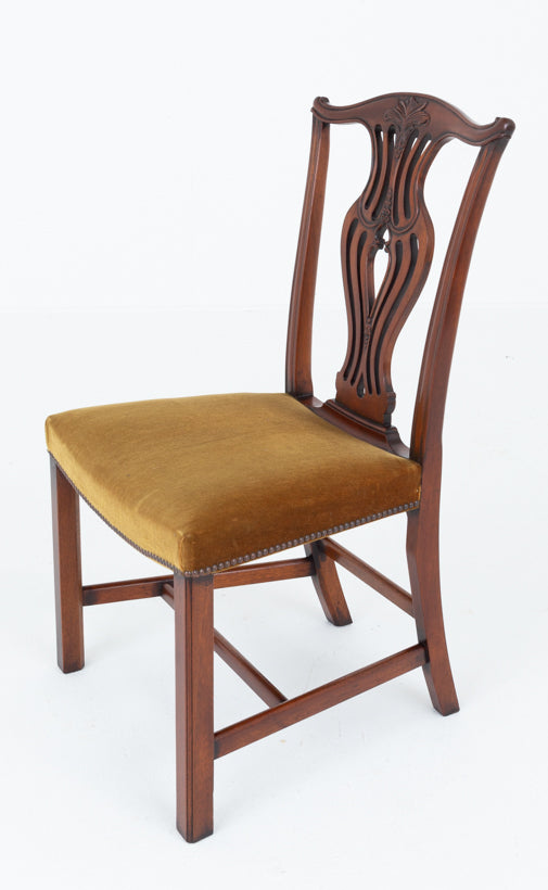 Set of 8 Mahogany Hepplewhite Style Dining Chairs