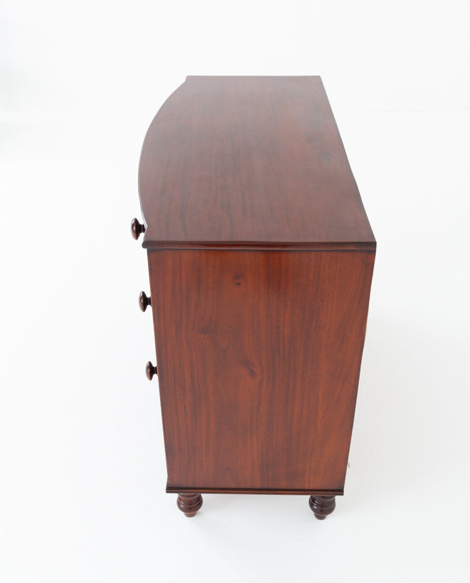 Regency Mahogany Bow Fronted Chest of Drawers