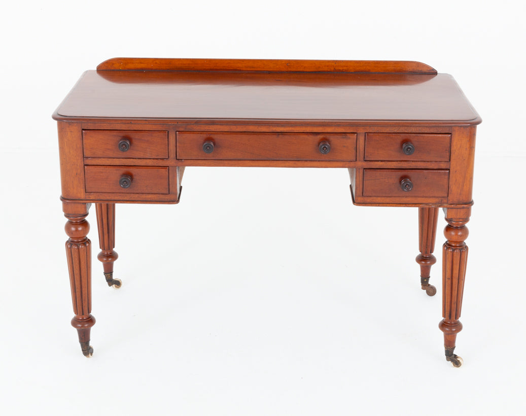 Victorian Mahogany 5 Drawer Writing Table