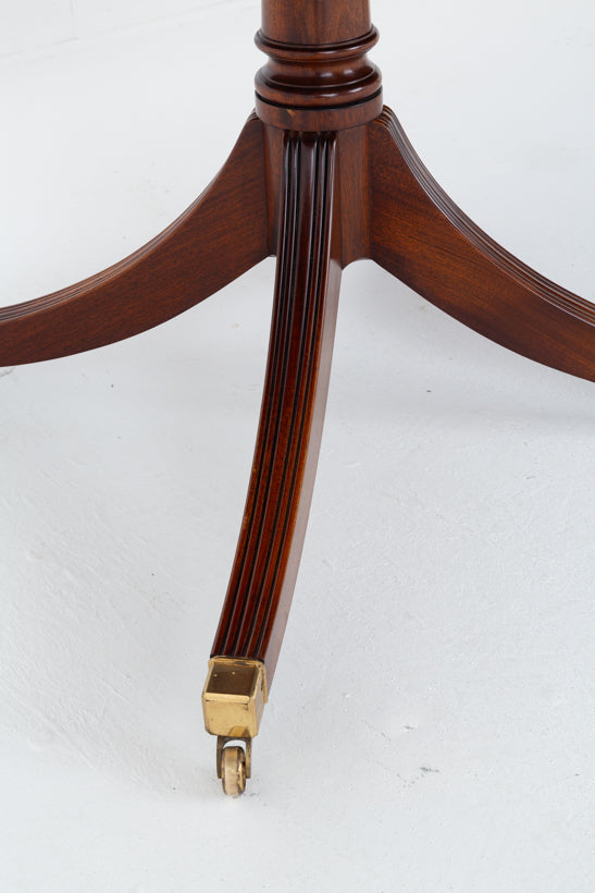 Mahogany Regency Revival 2 Pedestal Dining Table