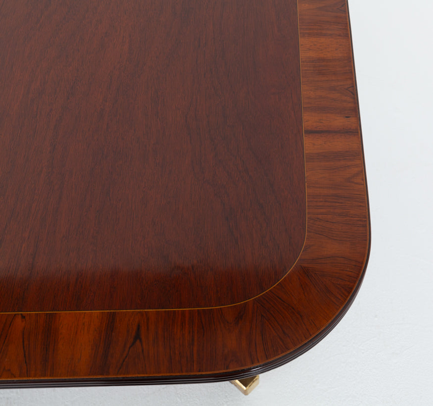 Mahogany Regency Revival 2 Pedestal Dining Table