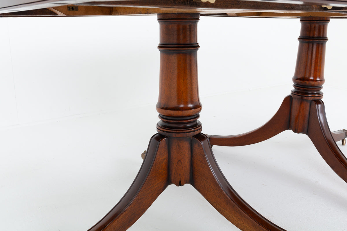 Mahogany Regency Revival Dining Table