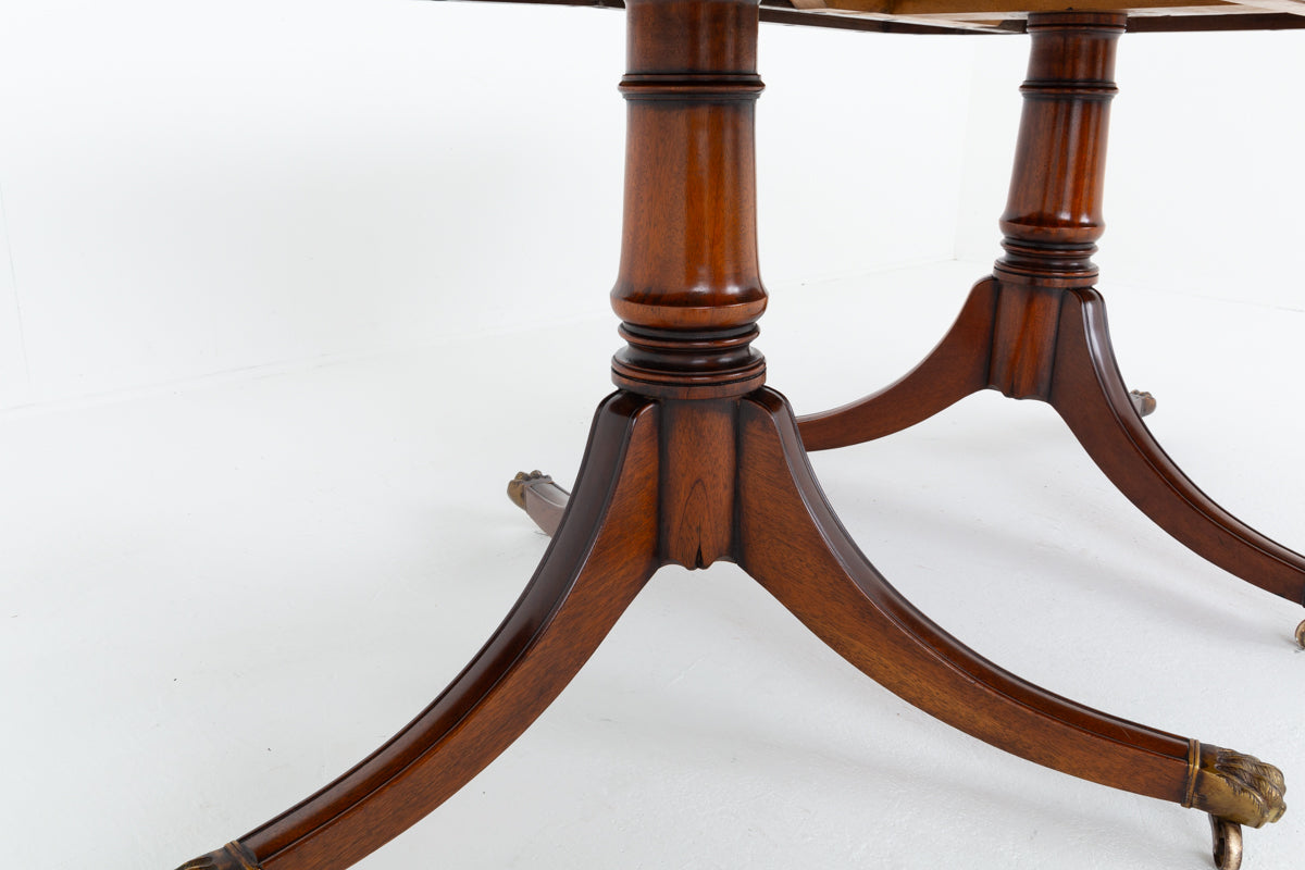 Mahogany Regency Revival Dining Table