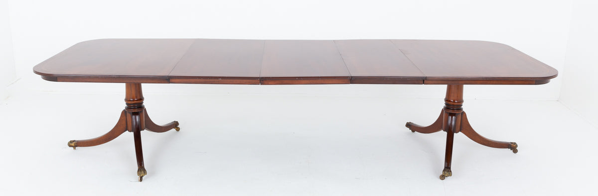 Mahogany Regency Revival Dining Table