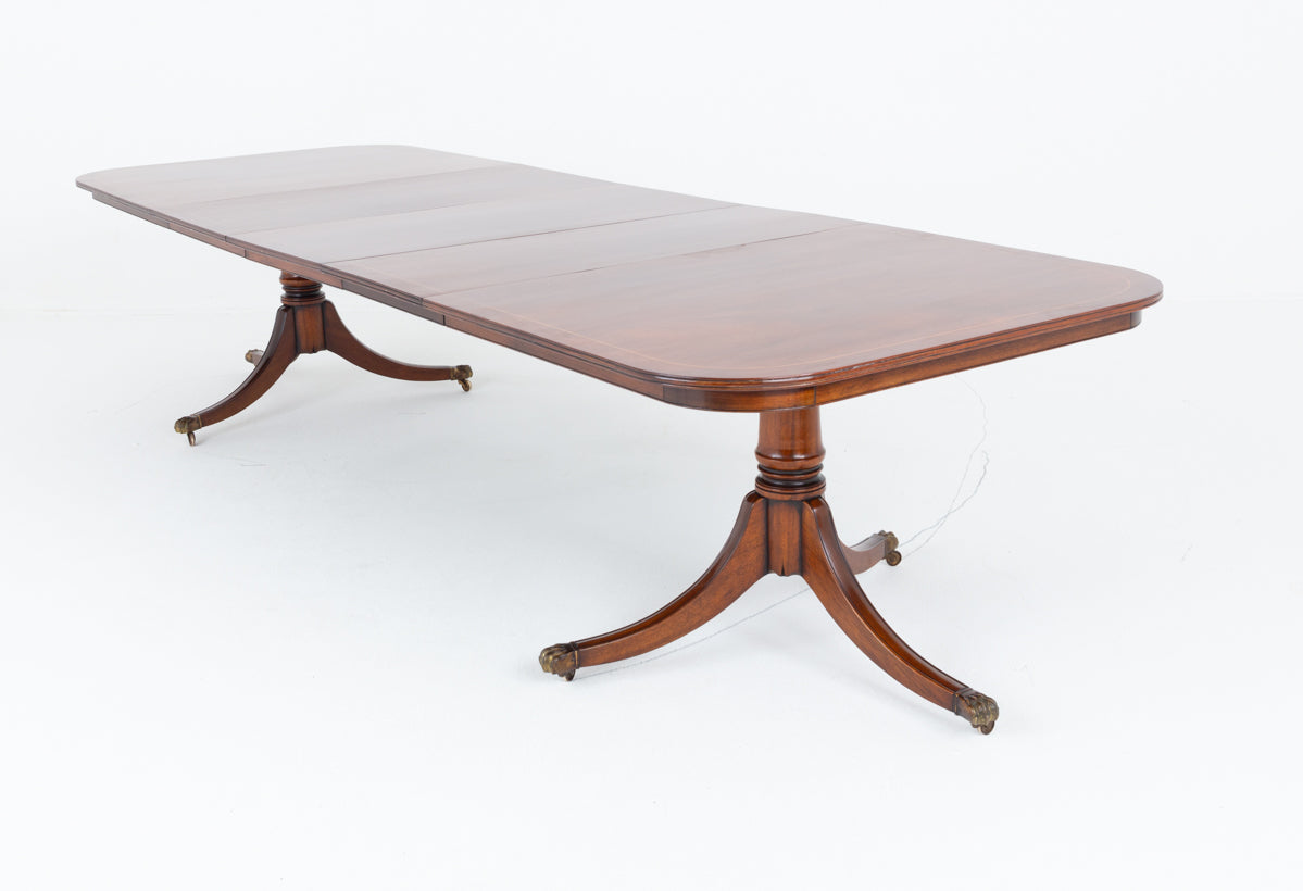 Mahogany Regency Revival Dining Table