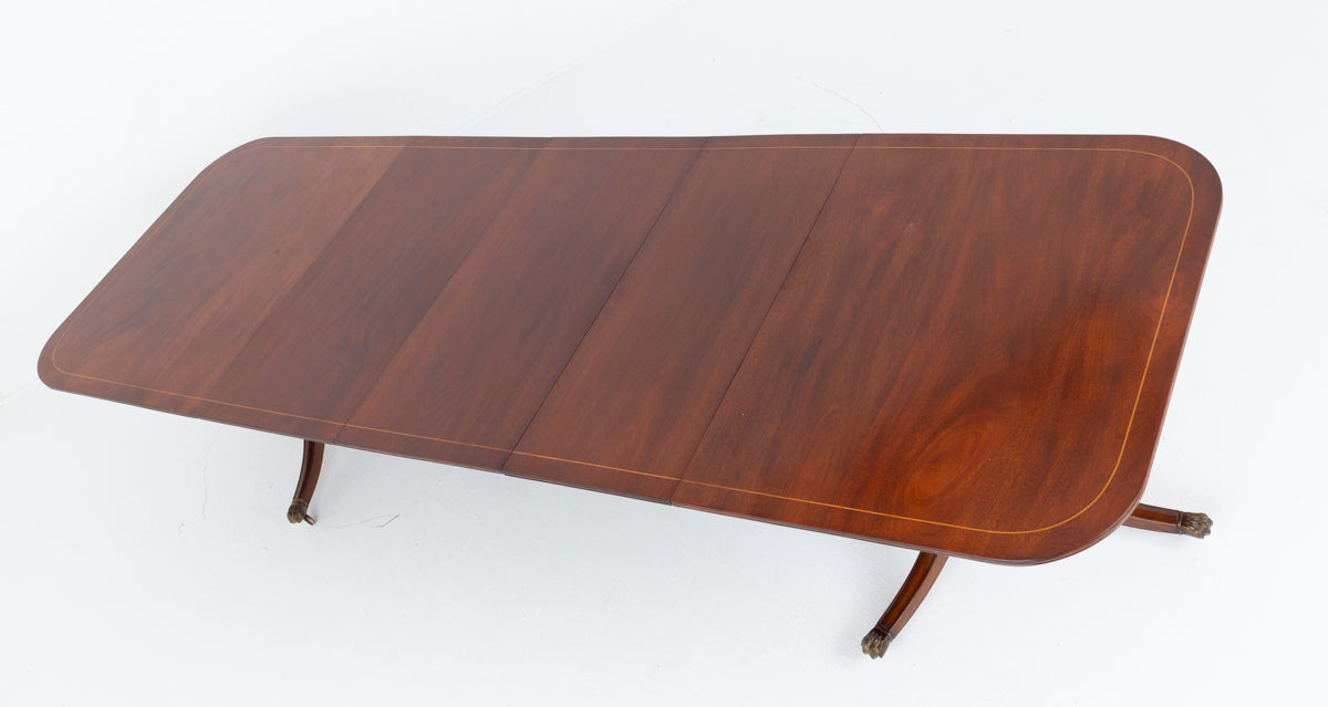 Mahogany Regency Revival Dining Table