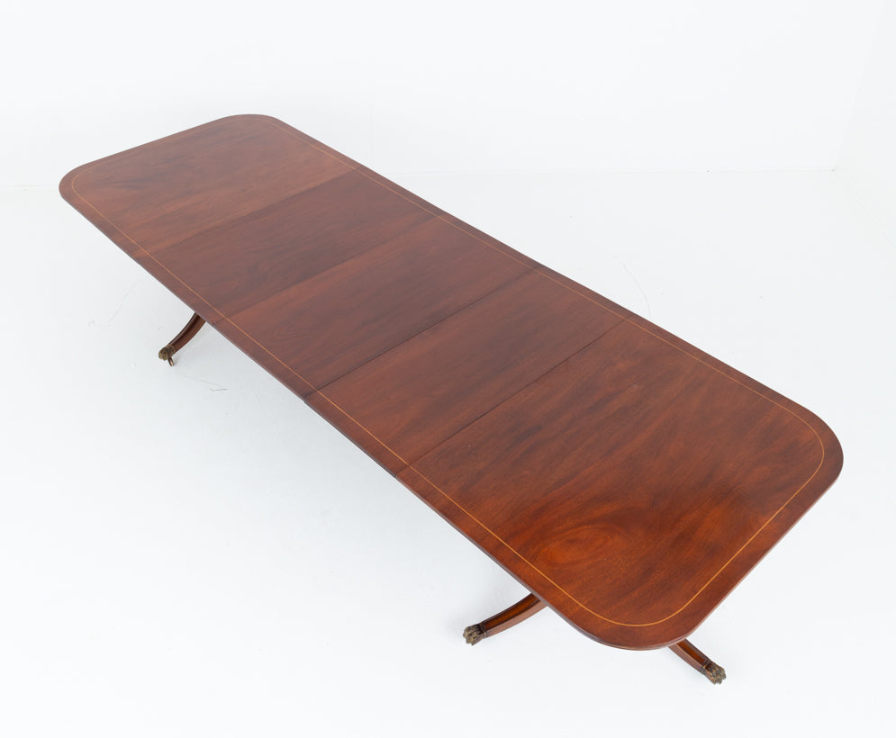 Mahogany Regency Revival Dining Table
