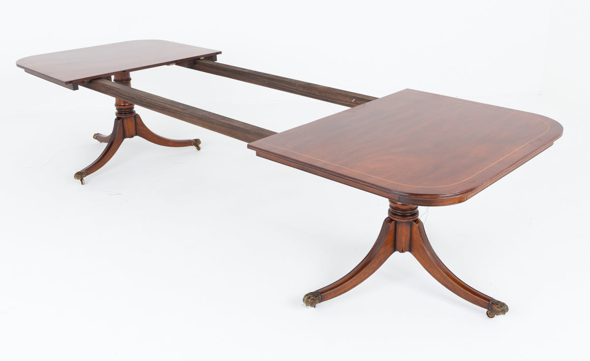 Mahogany Regency Revival Dining Table
