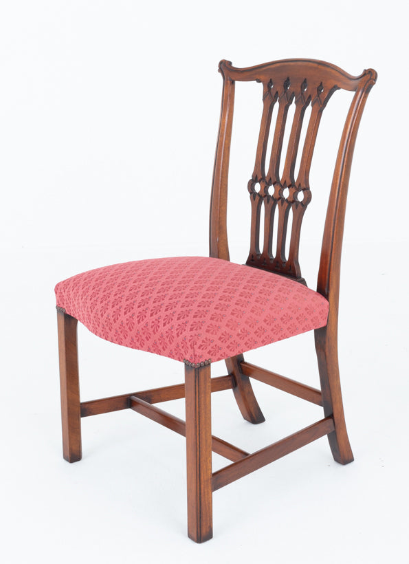 Set of 10 Mahogany Chippendale revival Chairs