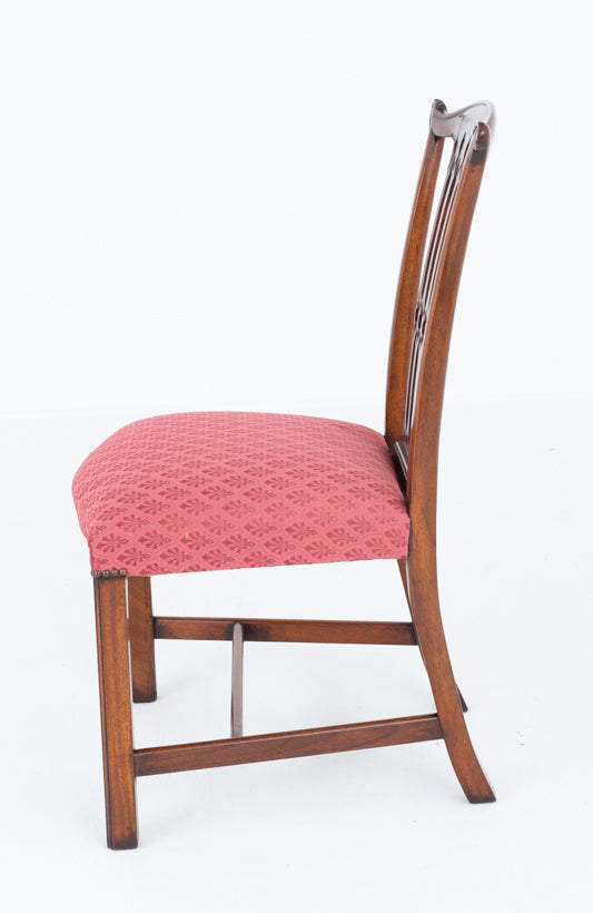 Set of 10 Mahogany Chippendale revival Chairs