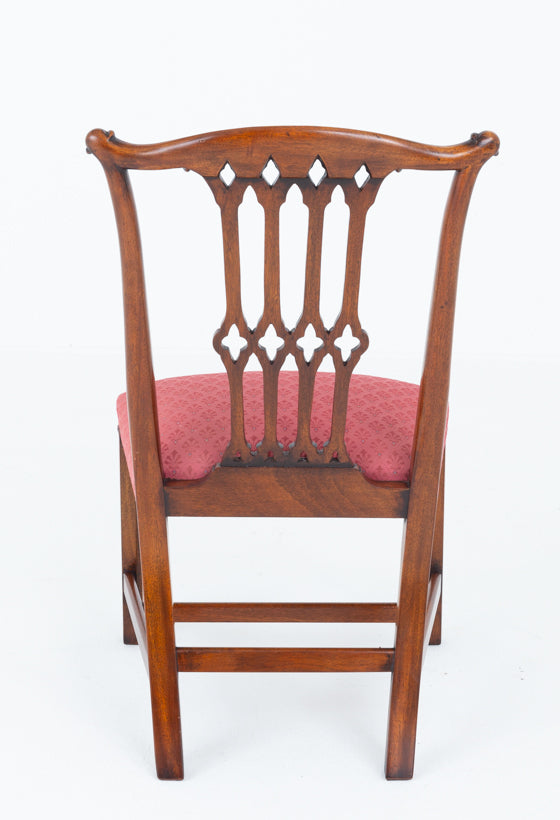 Set of 10 Mahogany Chippendale revival Chairs