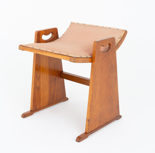 Arts and Crafts Oak Piano Stool