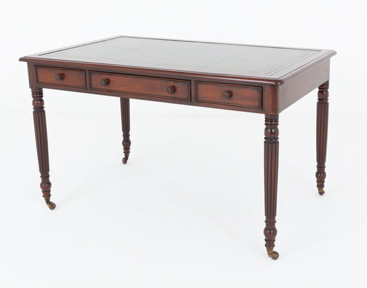 Regency 3 Drawer Mahogany Library Table