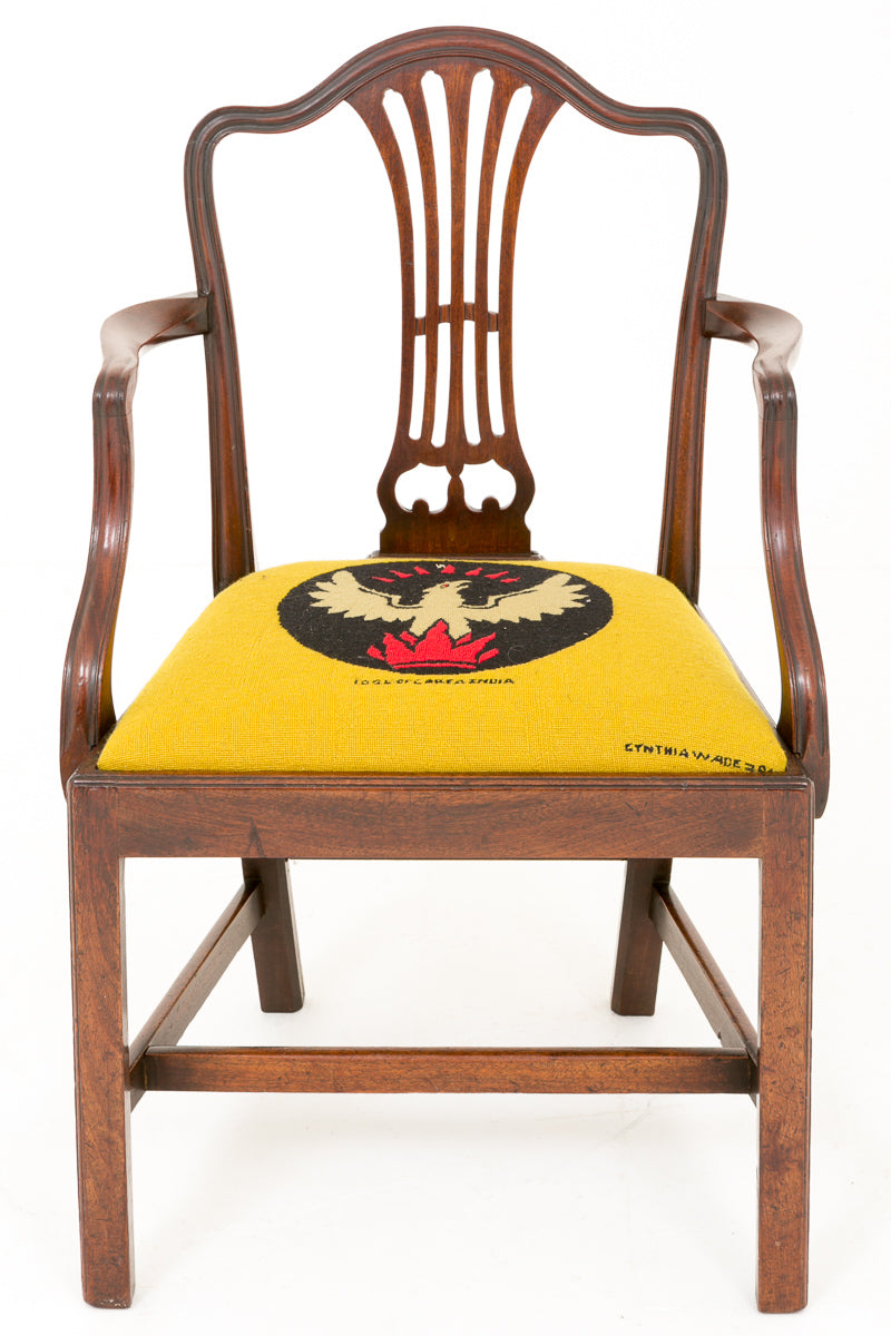 Mahogany Hepplewhite Desk Chair