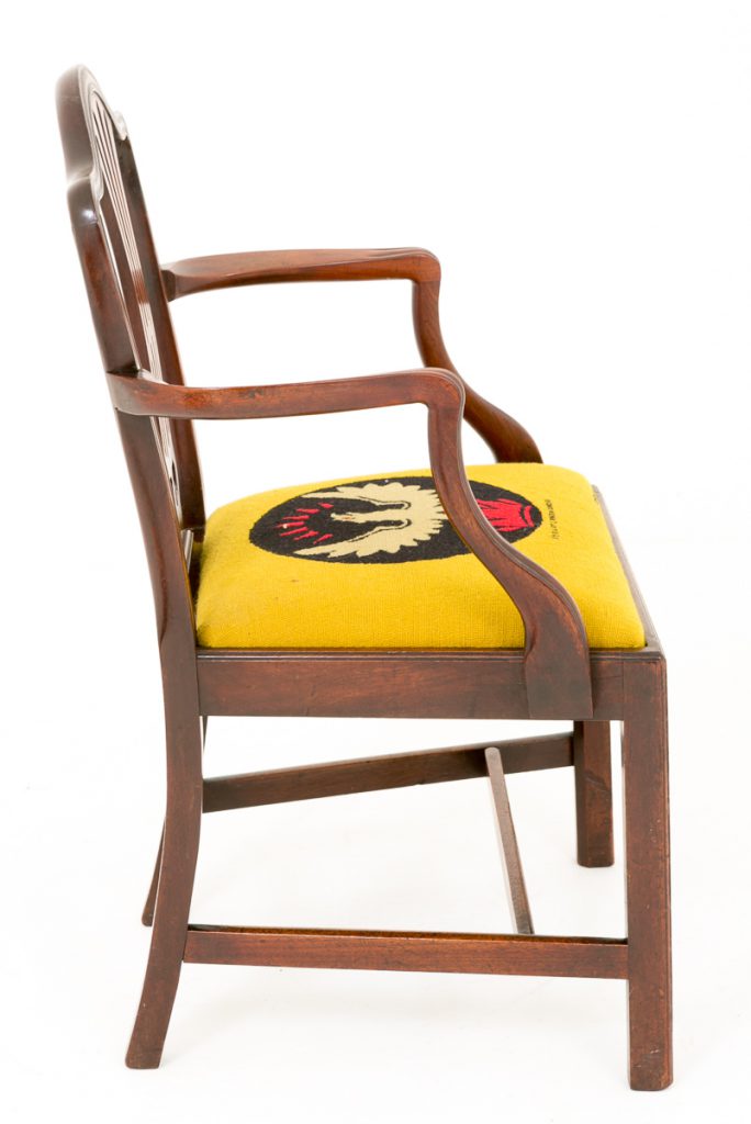 Mahogany Hepplewhite Desk Chair