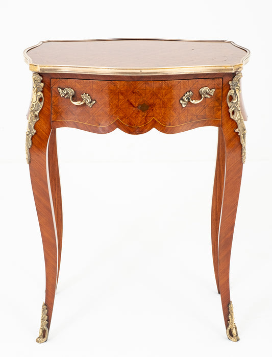 French Parquetry Side Table