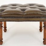 Victorian Style Leather Foot Stool