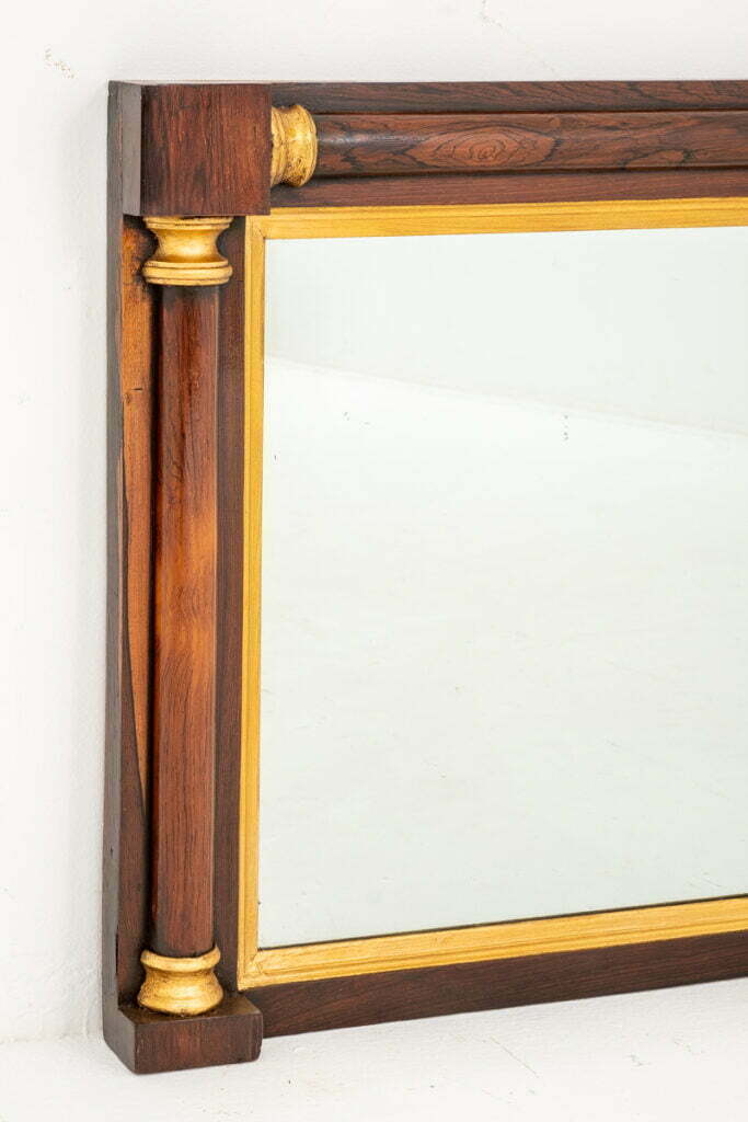 Rosewood and Gilt Mirror