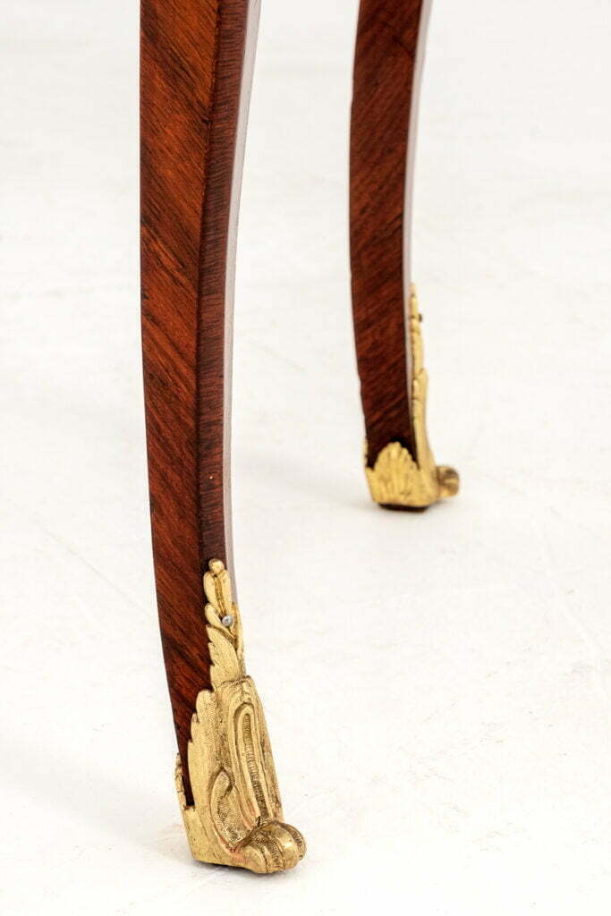 Pretty French Walnut and Marquetry Etagere