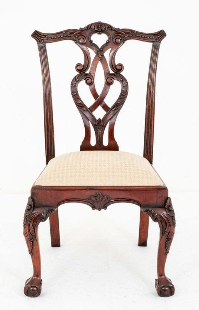 Good Set of 8 Chippendale Style Mahogany Dining Chairs