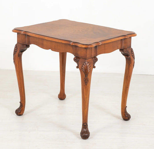 Walnut Queen Anne Style Occasional Table