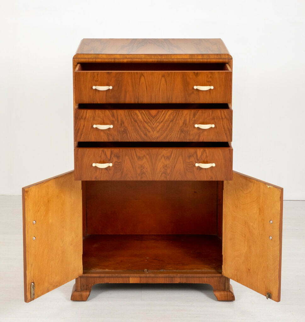 Art Deco Ladies Walnut Compactum