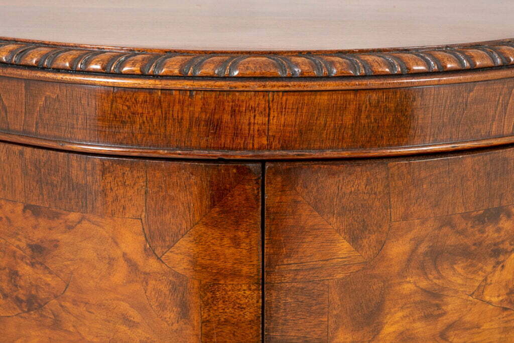 Superb Walnut Serpentine Cabinet