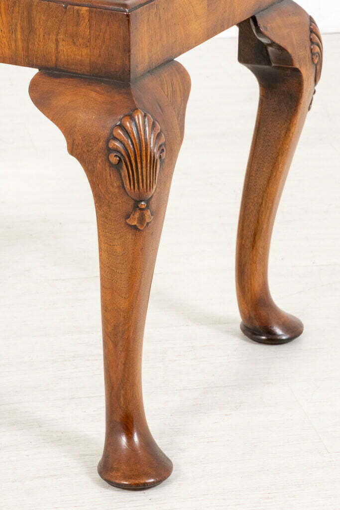 Pretty Walnut Queen Anne Style Stool
