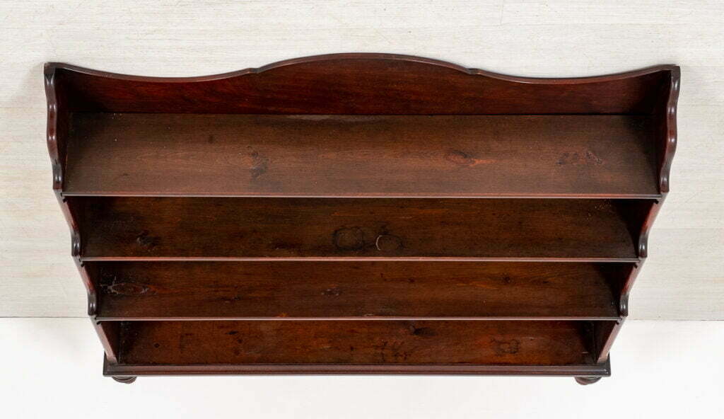 Mahogany Waterfall Open Bookcase