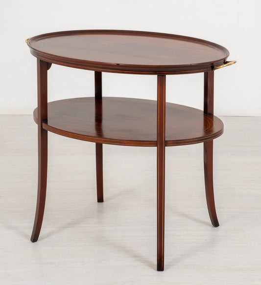 Mahogany Inlaid Etagere
