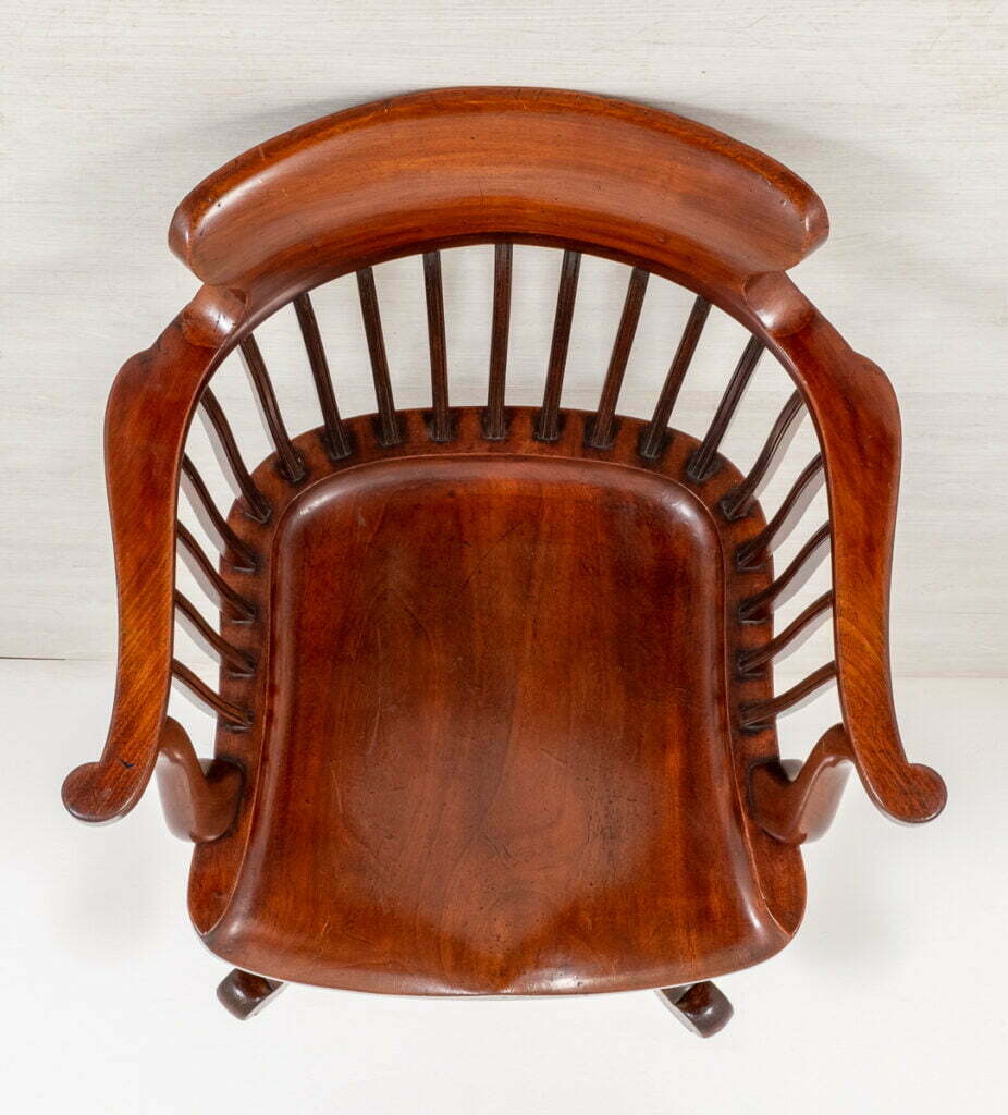 Victorian Mahogany Swivel Office Chair